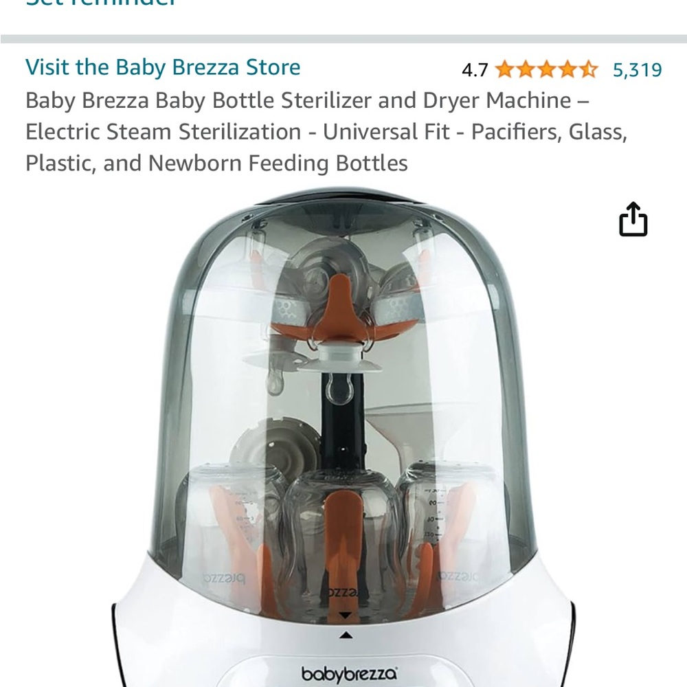 One Step Sterilizer and Dryer - Baby Brezza.